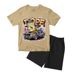 Baju Kaos Setelan Distro Anak Laki Laki Karakter Kartun Born To Be Wild - Hypelane Kids - DTF