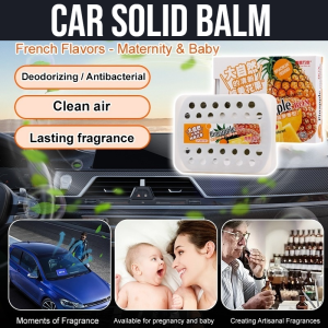 Balm Solid Perfume Aromatherapy Air Odor Removal Automotive Products Fragrance Car Air Freshener Purifies The Air Long-Lasting Light Fragrance Solid Balm