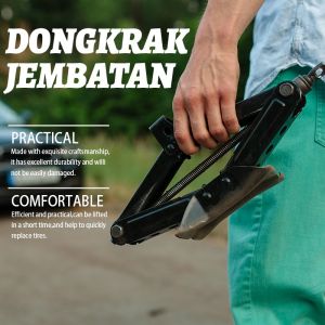 COD Alat Bantu Dongkrak Mobil 1 Ton / Alat dongkrak gunting / dongkrak pengangkat tipe tangan / - untuk perbaikan ban mobil