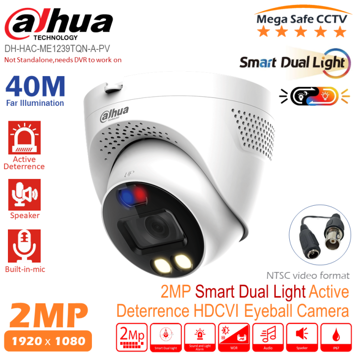 Dahua Analog Camera Cctv Dahua 2MP Smart Dual Light Active
