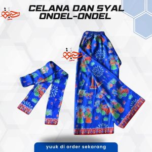 CELANA DAN SYAL ONDEL ONDEL BETAWI TANPA KAOS CELANA ONDEL-ONDEL