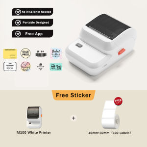 Phomemo M100 Label Sticker PrinterInkless Thermal Printer