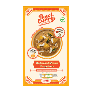 Bowl Curry Hyderabadi Peanut Curry Sauce | Indian Gravy Kit | Use with Any Protein -300g
