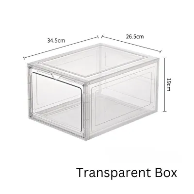 Creative Simple Transparent Plastic Storage Box Home Living Room Sneakers Sneakers High Heels Dustproof Shoe Box Shoe Cabinet