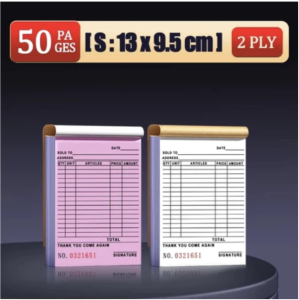 Ecoplanet Business receipt 2copy 3copy carbonization receipt official receipt invoice 60 pages