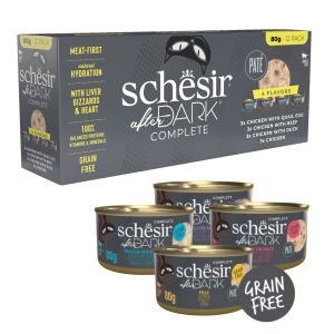 Pate Mèo Tiki Cat Schesir Top Đầu Mỹ Hộp 12 Lon Mix 4 Vị Cao Cấp