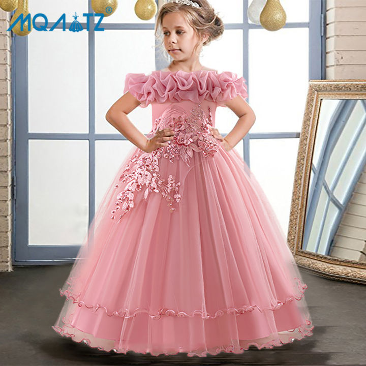 sachin and babi light blue dress Girls Lace Dress New Floral Kids Dresses For Girls Princess Dress Children  Clothes Girls Dress Casual Wear 3 8Y Vestido Infantil main image 0