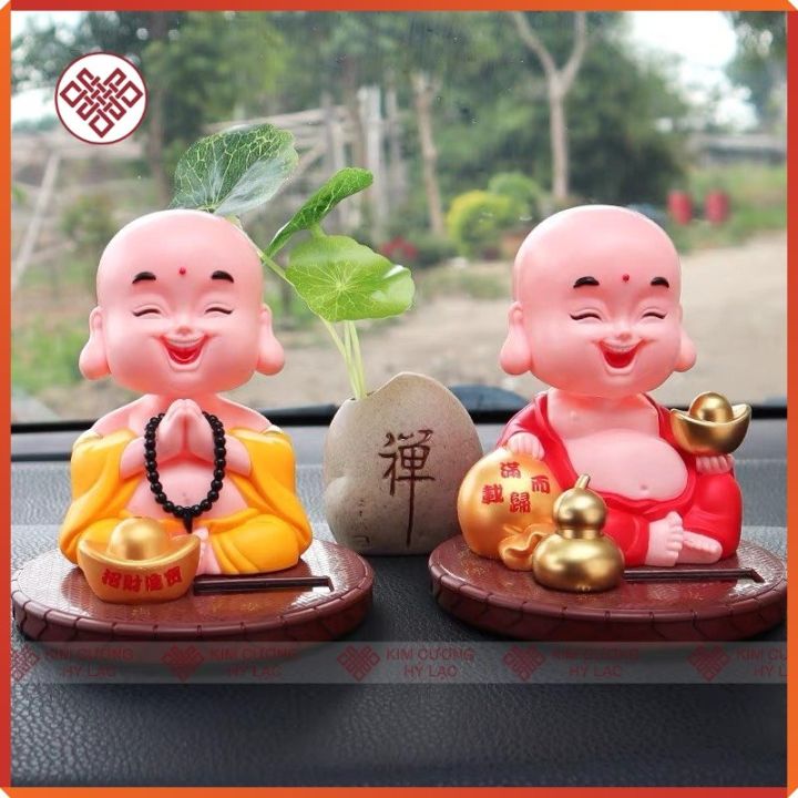 Tượng Di Lặc gật đầu [Kim Cương Hỷ Lạc] trang trí bàn thờ, phụ kiện ô ...