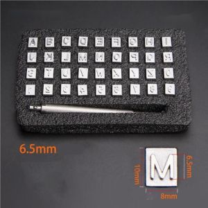 Nomor 0-9 Letter A-Z 36pcs Stempel Alfabet Alat Ketok Angka dan Ketok Huruf Untuk Kerajinan Kulit Plastik Alat DIY Kulit