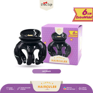 Jedai Haircules Declip Original Gigi 3 ukuran 6cm Warna Jet Black