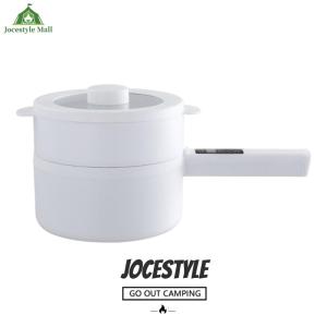 [Jocestyle Mall] Electric Hot Pot 2L Nonstick Pan Boil Dry Protection Multi-function Cooker with Steamer for Noodles Steak Eggs Stir Frying