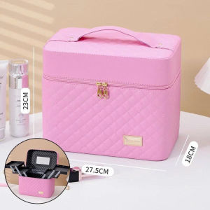 Cốp Đựng Mỹ Phẩm Trang Điểm Nối Mi Nail Phun Xăm Tủ Đựng Phụ KiệnHộp 2 Tầng Đựng Đồ Nghề Make Up Túi Đựng Đồ Đa Năng_Cốp Mi _ACB Phát