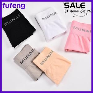 fufeng Boxers Womens Seamless Mid-waist Letter Pants Shapeing And Hip Lift Pants Boxers
