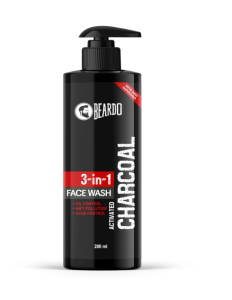 Beardo 3-in-1 Activated Charcoal Face Wash Oil Control Face wash for men 200ml