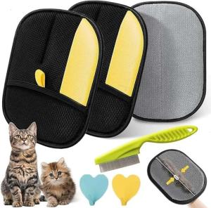 Washable Gloves For Maintaining Cleanliness Travel Upgraded Cats Hair Remover for Efficient Hair And Dust