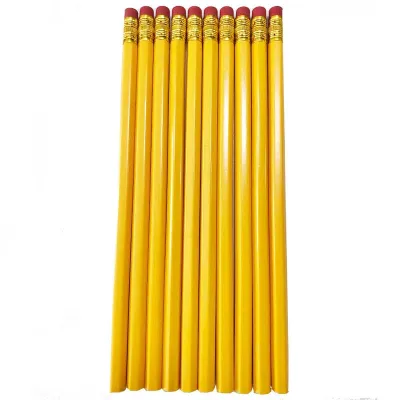 HB/2B 10/12PCS Pencil with Eraser Stuent Pencils School Supplies