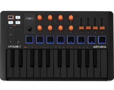 Arturia MiniLab 3 *ของแท้รับประกัน1ปี* มิดิคีย์บอร์ดคอนโทรลเลอร์ 25 Key MIDI Keyboard Controller