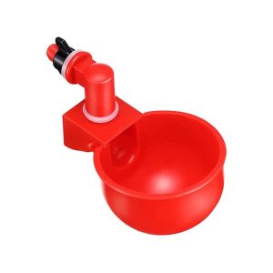 【Huahua】พร้อมส่ง ถ้วยให้น้ำอัตโนมัติPVC/ไก่/นกกระทา ปรับน้ำได้