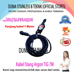Kabel stang argon tig 7Meter switch argon