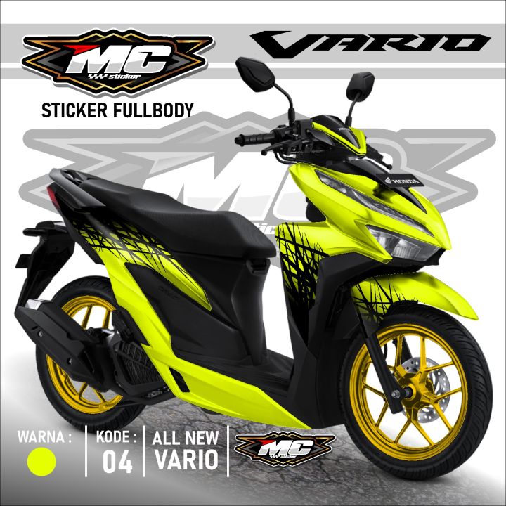 MC Cutting Sticker - MCD.04 Decal Stiker Vario 125 150 New Full body ...