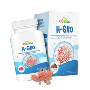 有真假對比！KidGlow H-GRO 营养增高钙 Enhance bone strength supplement bone nutrition and increase height KidGlow H-GRO