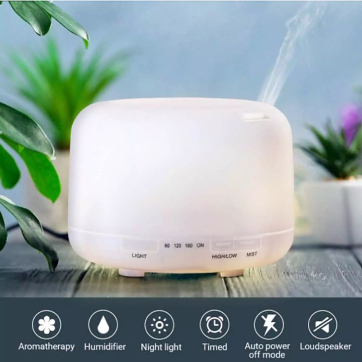 500ML 7 LED Humidifier with Essential oil Ultrasonic Aromatherapy Essential Oil Diffuser AIr
