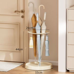 Vision Round Umbrella Storage Rack Household Umbrella Bucket Office Hanging Draining Umbrella Holder Hotel Lobby Commercial Umbrella Stand Storage Rack Entrance Hanging Umbrella Bucket