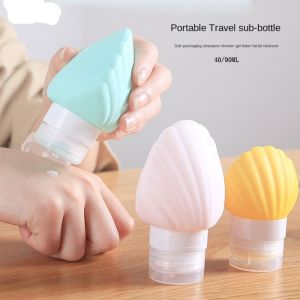JUSTODO 40/90ml Travel accessories Portable Hand Washing Squeeze Container Sub-bottling Tube Empty Bottles Silicone  Bottle