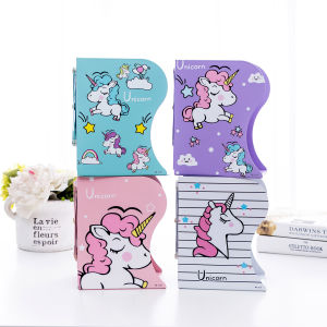 SKY หนังสือที่คั่นหนังสือ 15x10x19cm ยืดขยาย ลายยูนิคอร์น น่ารัก ที่กั้นหนังสือ สำหรับหนังสือประตูเหล็ก ยูนิคอร์น