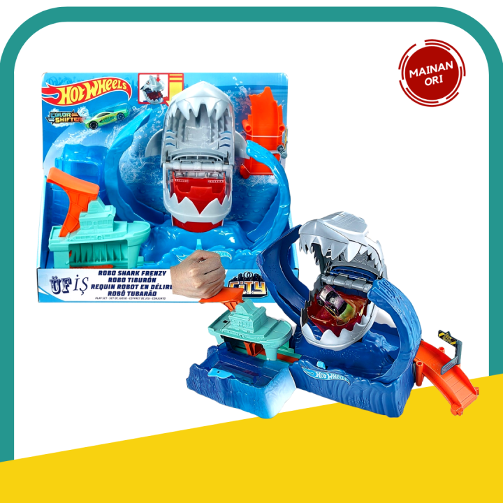 Tiburon Robot Hot Wheels Hot Wheels Robo Shark Frenzy Original