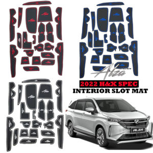 PERODUA ALZA 2022-2026 Interior Slot Mat Non Slip Getah Door Panel Magic Rubber Pad New Alza Slot Mat