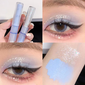 Cappuvini Liquid Eyeshadow-Glitter set Eyeshadow Waterproof Liquid Highlither Makeup Party Makeup Eye Shadow Pearl light Flash Film Brilliant Pearl Long- lasting