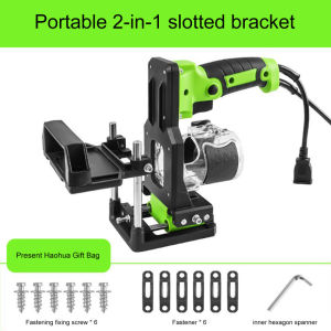 ⭐️【Local warehouse+COD】⭐Woodworking Tools 2 In 1 Slotting Bracket Mortising Jig Invisible Fasteners Punch Locator Linear Track for Trimming Machine DIY