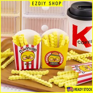 French Fries Erasers Funny Simulation Food Pencil Correction Tools for Students School Stationery