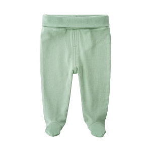 Newborn Baby Pants 100% Cotton High-waist Design Color Solid Stripe Stocking Trousers Bottoms Pants For Baby Boys Girls