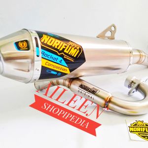 Knalpot KLX 150 BF DTRACKER150 KLX 140 CRF150 WR155 Norifumi Rocket 4  Kompetisi stainless