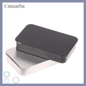 [Cumarba] 80x50x15mm Mini Iron Box Slide Cover Storage Box Portable Tin Boxes Container