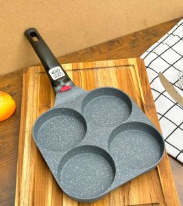 CHẢO CHỐNG DÍNH 4 NGĂN VÂN ĐÁ CAO CẤP QUATRO PAN