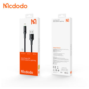 Mcdodo CA-741 Smart Charging LED Light Charger Cables Auto Disconnect Fast Charging USB Data Sync Cables for iPhone