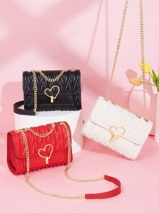 Foxer woman crossbody bag leather bag shoulder bag fashion chain bag