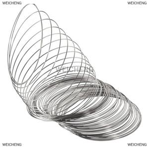 [COD] WEICHENG 100PCS Set Loops Stainless Steel Memory Wire Bracelet Bangle Jewelry Crafts Making
