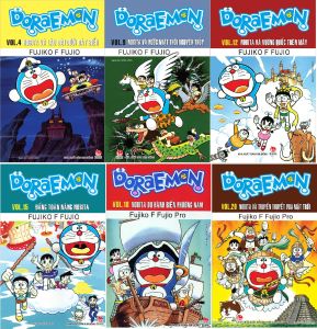 Sách - Combo 6 quyển Doraemon dài (giao tập ngẫu nhiên) + bán kèm 1 bút viết