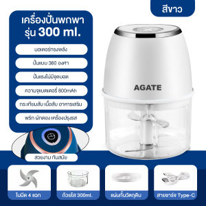 【Agate ของแท้】 เครื่องปั่น อเนกประสงค์ เครื่องปั่นพริก เครื่องบด สามารถใช้สําหรับ ผัก ผลไม้ เนื้อ กระจกหนา