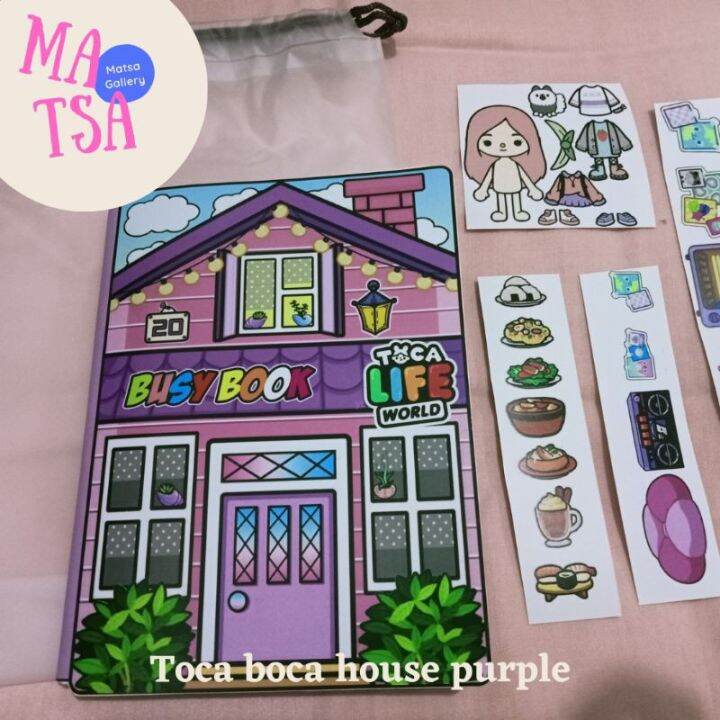 Paperdoll toca boca house purple toka boka life world Educational Toys ...