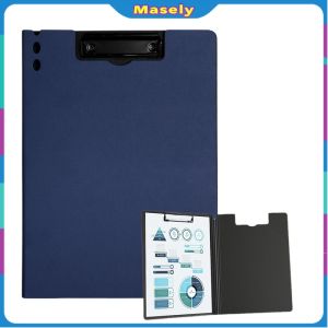 Masely A4 Clip File Folder Board Single Clamp / Double Clamp Portable Document Organizer School Office 1PCS