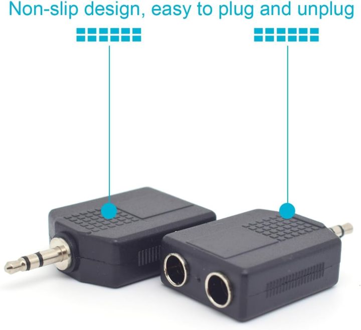 Jack AUX Adapter Audio Converter Mic Microphone Input Output Adaptor  Reducer Interface PL PL55 PL 55 1/4in Lazada PH