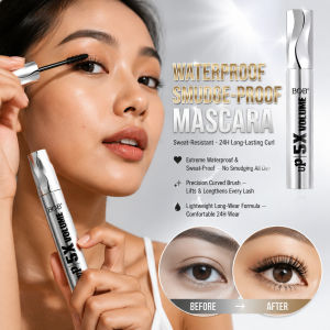 Waterproof Curling Mascara Extreme Length Volume Smudge Proof Lash Primer Buildable Definition All Day
