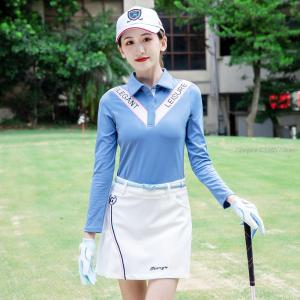 2022 Women Golf Shirt Ladies Long-Sleeved Slim Fit T-Shirt Women Ball Sun-Protection Golf Clothes Baseball Table Tennis Tops