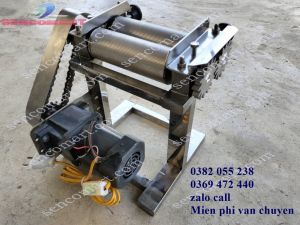 Máy cán mực khô chạy điện tơi xốp 90w inox