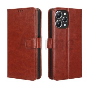 For Xiaomi Redmi 12 Case Flip Stand Card Slots Wallet PU Leather Protective Shockproof Phone Cover